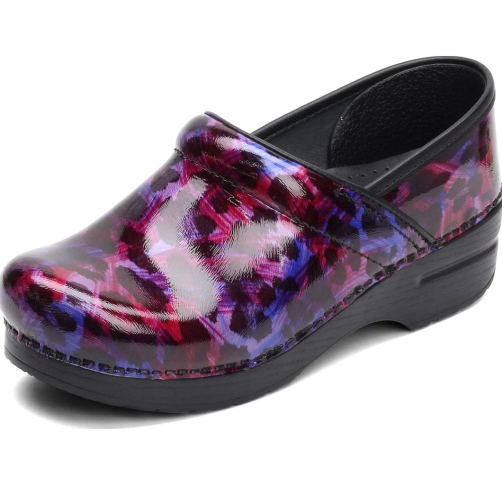 Dansko Purple Leopard Clogs clogs size 39